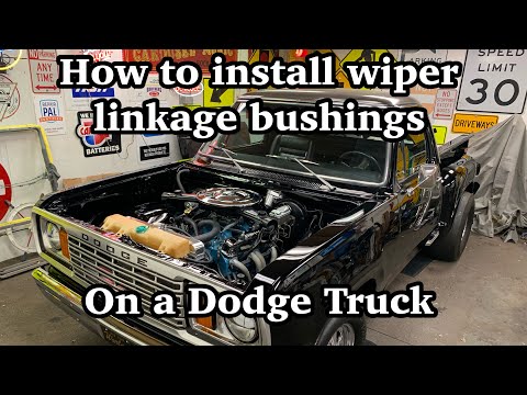 How to instal wiper linkage bushings on a dodge truck, the easy way