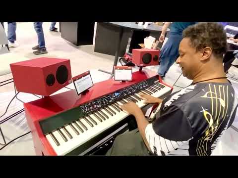 Kris Nicholson Test Drives The Nord Grand at NAMM 2022 Setup Day