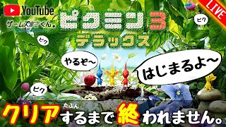 【ピクミン3デラックス】クリアするまで終われません！念願のピクミン3をやるぞ！【ライブ配信】