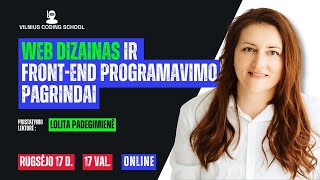 Web dizaino ir front-end programavimo pagrindų programos pristatymas