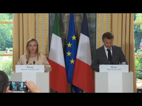 Macron and Meloni agree on increasing coordination on migration