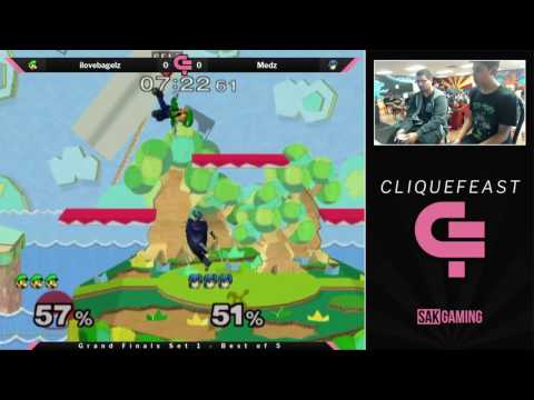 Cliquefeast Singles Grand Finals - ilovebagelz (Luigi) vs Medz (Marth)