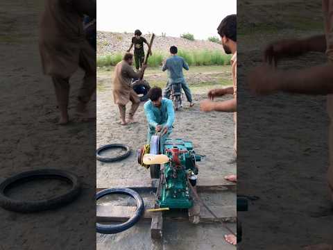 Intelligence help man bike start new experiment diesel engine