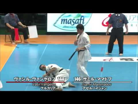 【新極真会】 The 11th World Karate Championship Men 2nd round55 Vasil Vangelov vs Samir Mammadov