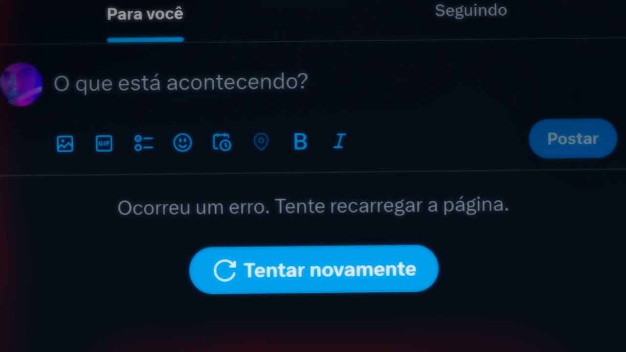 X FORA DO AR ATÉ QUANDO?