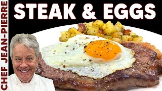 Steak &amp; Eggs my GO TO Breakfast | Chef Jean-Pierre