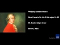 Wolfgang Amadeus Mozart, Horn Concerto No. 4 in E flat major, K. 495, III. Rondo: Allegro vivace