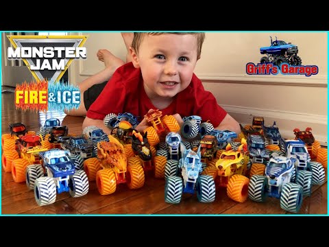 ALL 26 FIRE AND ICE MONSTER JAM TRUCKS COLLECTION!!!