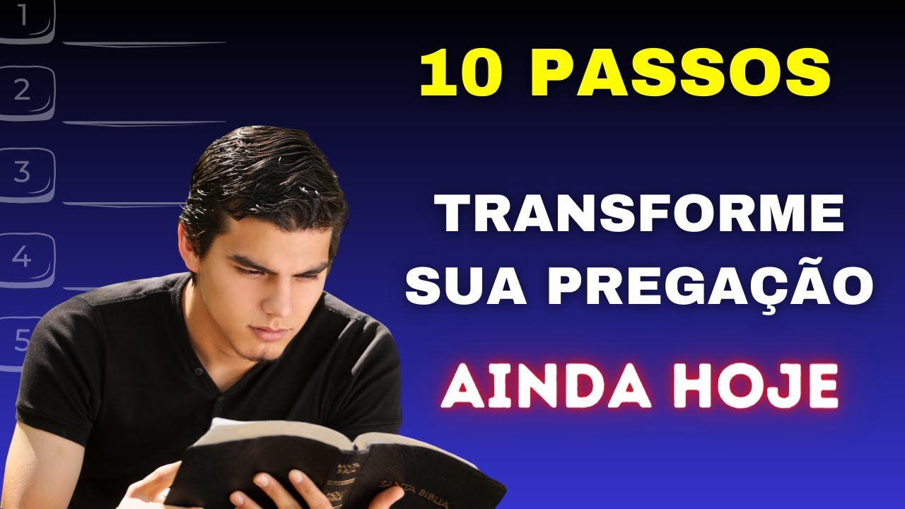 🔴APRENDA A PREGAR em menos de 10 minutos - Pregar pela primeira vez sem saber isso, não dá!
