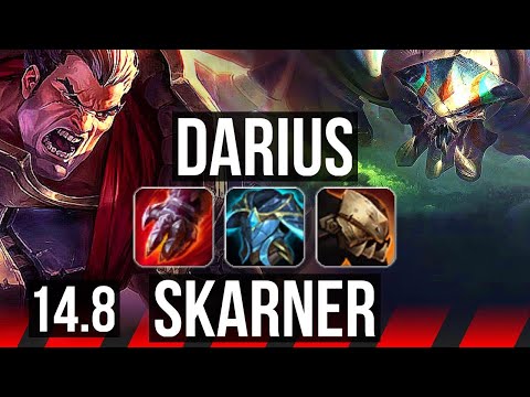 DARIUS vs SKARNER (TOP) | Legendary, 14/3/10, 700+ games | EUW Master | 14.8