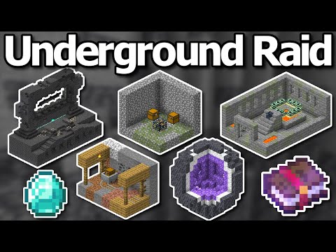 Ultimate Minecraft Underground Raiding Guide - Dungeon, Mineshaft, Stronghold & More!
