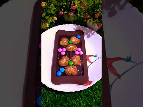 DairyMilk+little heart biscuit🍫&choco Gems popsicle🍭💘 #shorts #ytshorts #shortfeed #chocolate #viral