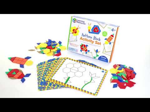 Slide 8 - Pattern Block Activity Set, 144 Pieces (video)