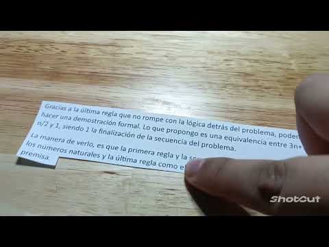 "Una aportación a la Conjetura de Collatz" #premiosemmynoether