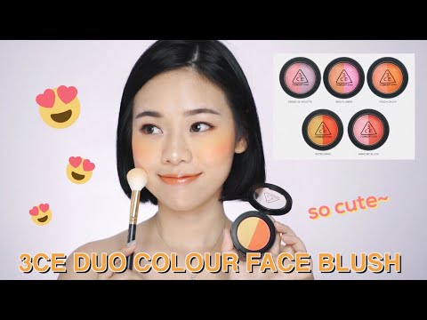 3CE DUO COLOR FACE BLUSH SWATCHES & REVIEW