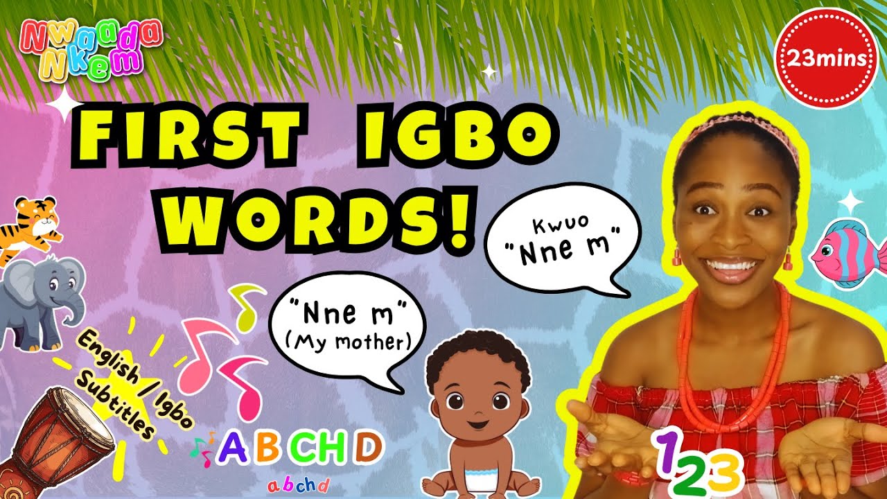 Baby First Igbo Words with SUBTITLES, Family Rhymes, Songs