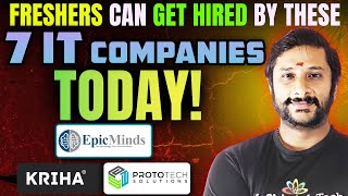 Multiple IT Companies Hiring for Freshers 2025 | Fresher Job Vacancies in India #kaashivinfotech
