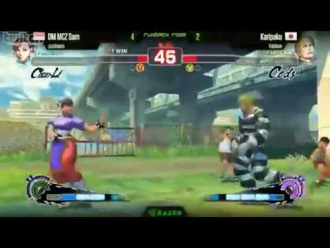 SSFIV:AE Girls fight - Samantha (Chun) vs. Karipaku (Cody) - SEAM 2013 After party