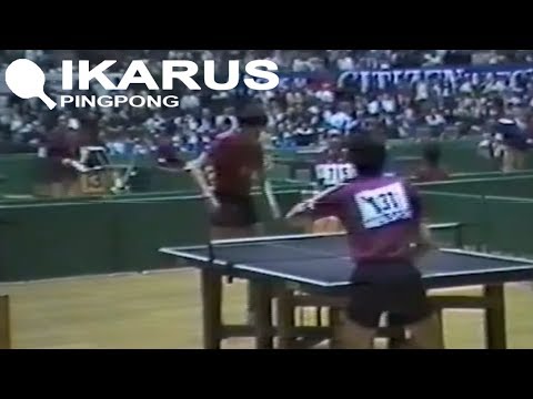 Kriston Zsolt  - Jiang Jialiang     (37th World Table Tennis Championships Tokyo 1983.)