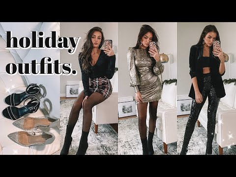HOLIDAY OUTFIT IDEAS ✨ 7 LOOKS TO WEAR THIS SEASON!...