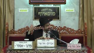 ✨הרב יחזקאל מוצפי✨  תענית אסתר ומנהגי הפורים ✨
