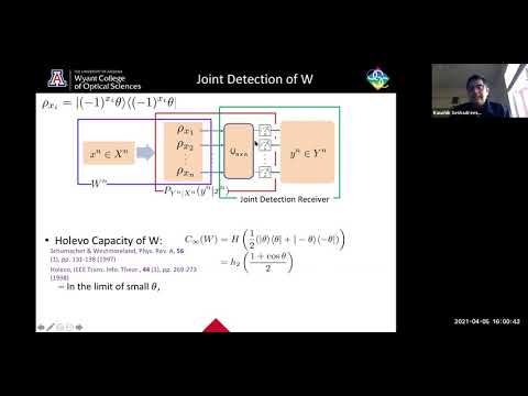Kaushik P. Seshadreesan "Quantum Advantage in Q.-Limited Classical Optical Comms." (QST Seminar)