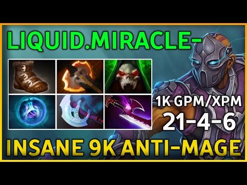 Miracle - 9082 MMR Mid Anti-Mage - INSANE 9K ANTI-MAGE | Dota 2 VOD Full Game Pro Guide Gameplay