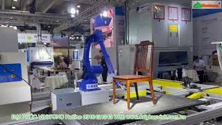 Dây chuyền Sơn với Robot phun Sơn hoàn tự động của Woodmaster