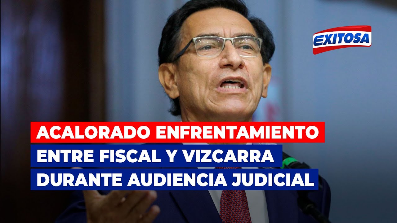 🔴🔵Acalorado enfrentamiento entre Fiscal y Martín Vizcarra durante audiencia judicial