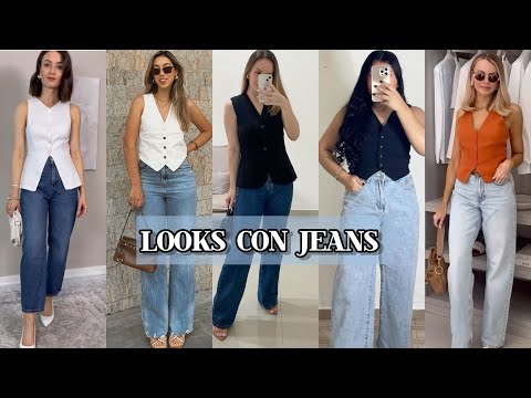 OUTFITS CON JEANS 2015 / LOOKS FÁCILES PARA COMBINAR PANTALONES DE MEZCLILLA EN TENDENCIA Y MODA