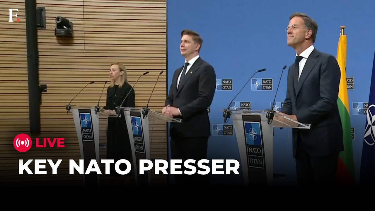 LIVE: NATO Chief Mark Rutte & Lithuania PM Hold Key Press Conference in Brussels