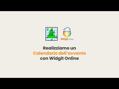Realizzare un Calendario dell&rsquo;Avvento con Widgit Online