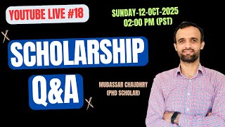 LIVE: Fully Funded Scholarships 2026 | Bachelor, Master & PhD | Ask Your Questions Live!