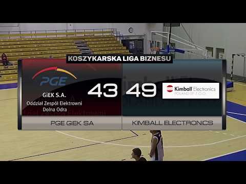 PGE GIEK SA vs Kimball Electronics - X kolejka - Poznań - Koszykarska Liga Biznesu