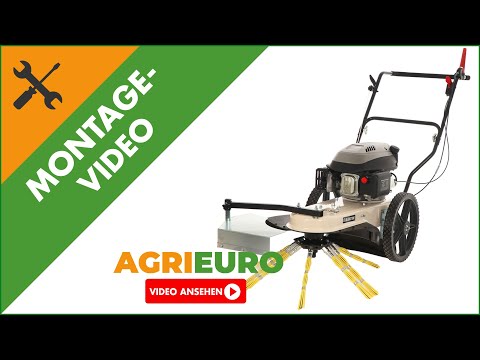 Montagevideo Kehrmaschine-Fadenmäher zum Schieben BlackStone WYT 60-173 - Motor 173 ccm