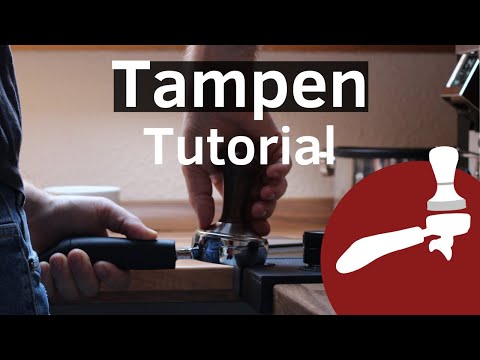 Tampen: den Espressoshot vorbereiten (Leveling, Distribution) Siebträgermaschine Tutorial