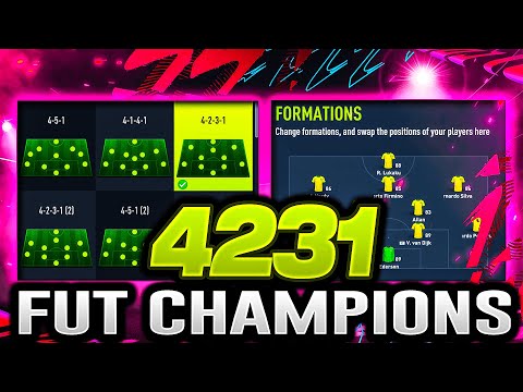 FIFA 22 | Why the 4231 is the BEST FORMATION for FUT CHAMPIONS! (ALL 4231 CUSTOM TACTICS Explained!)
