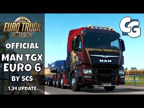 ETS2 - 1.34 Update - Official MAN TGX Euro 6 by SCS (No Mods)