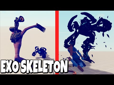 TABS Exo Skeleton(OP UNITS MOD) vs Every Faction + ORIGINAL MOD UNITS - TABS MODS Gameplay