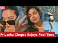 Priyanka Chopra Enjoys A Pool Day In LA Grooves To 90s Hindi Song Priyanka Chopra Bikini Look