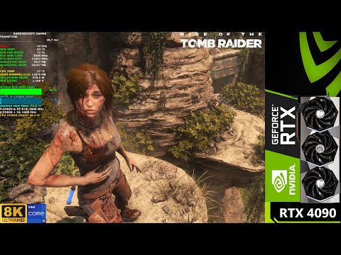 Rise Of The Tomb Raider Very High Settings 8K | RTX  4090 | i9 13900K 5.8GHz