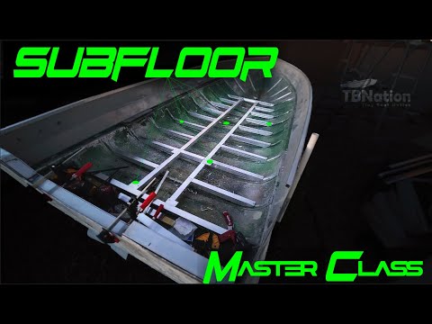 Aluminum boat subfloor framing for Tiny Boats: Budget build Ep.3