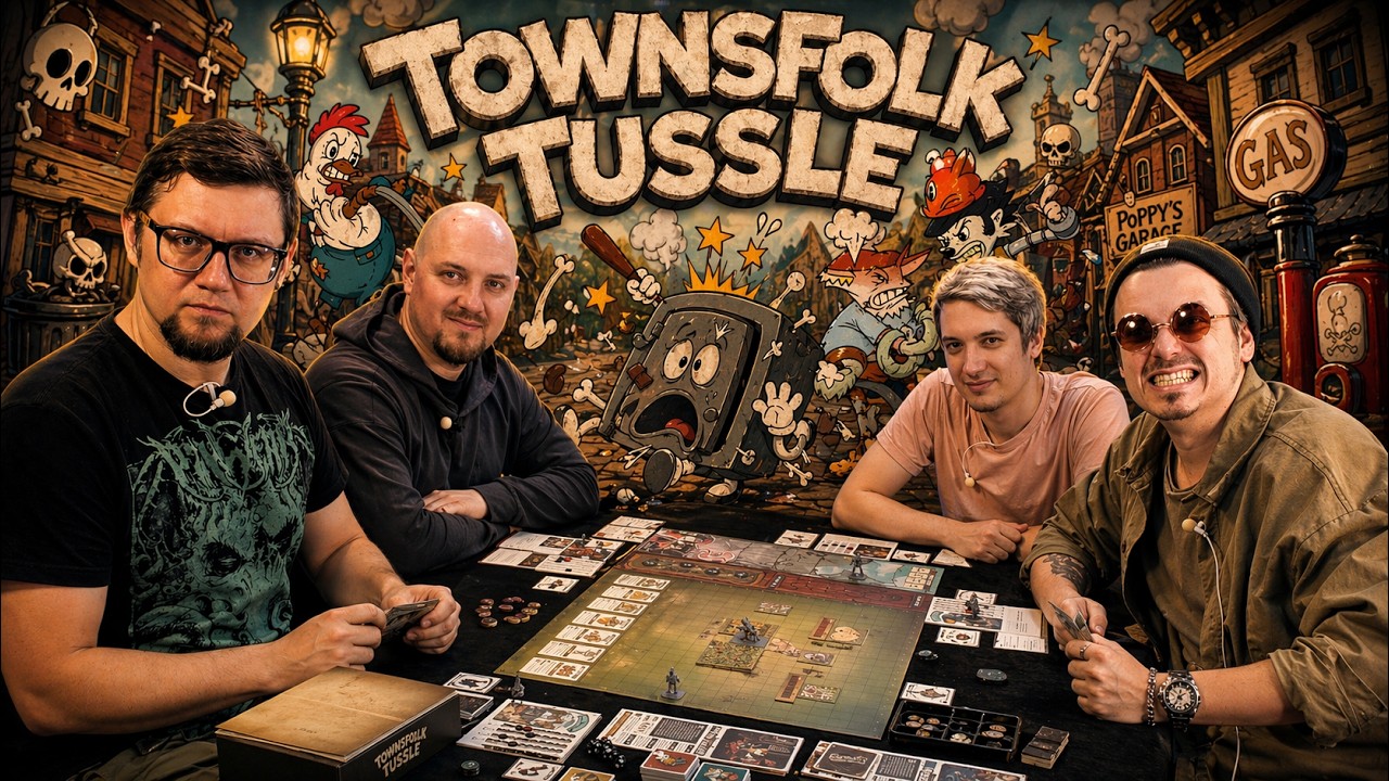 Cuphead, но за столом? Играем в Townsfolk Tussle | Кооператив