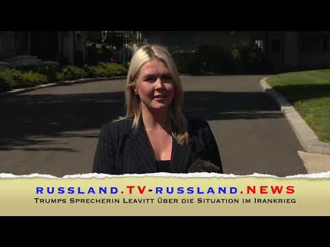 Trumps Sprecherin Leavitt über die Situation im Irankrieg