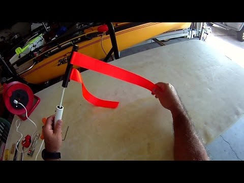 diy kayak safety flag using 3d printed parts florida