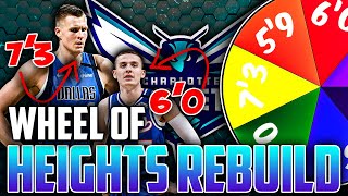 WHEEL OF HEIGHTS REBUILD | Tallest Team in NBA History??? | NBA 2K20