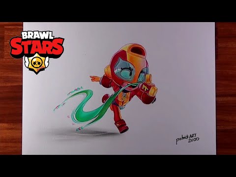Dibujando a MAX de Brawl Stars | patrickART