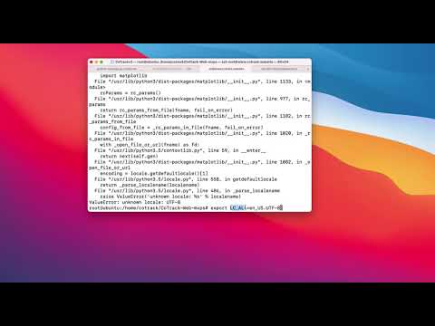 How to resolve ValueError unknown locale UTF 8