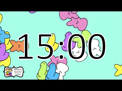 15 Minutes Easter Peeps Countdown Timer With Background Music