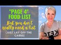 The Food List &  Page 4 (Let's try this again! 😜)